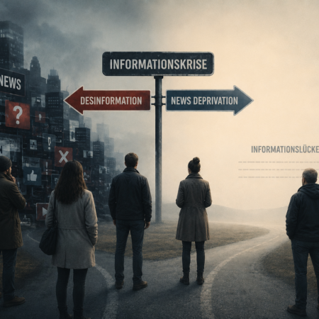 Zwischen Desinformation und Nachrichtenmangel: Informationskrise der digitalen Öffentlichkeit